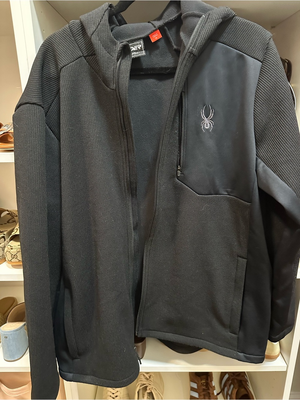 Men’s Spyder zipup hoodie size L Excellent Condition